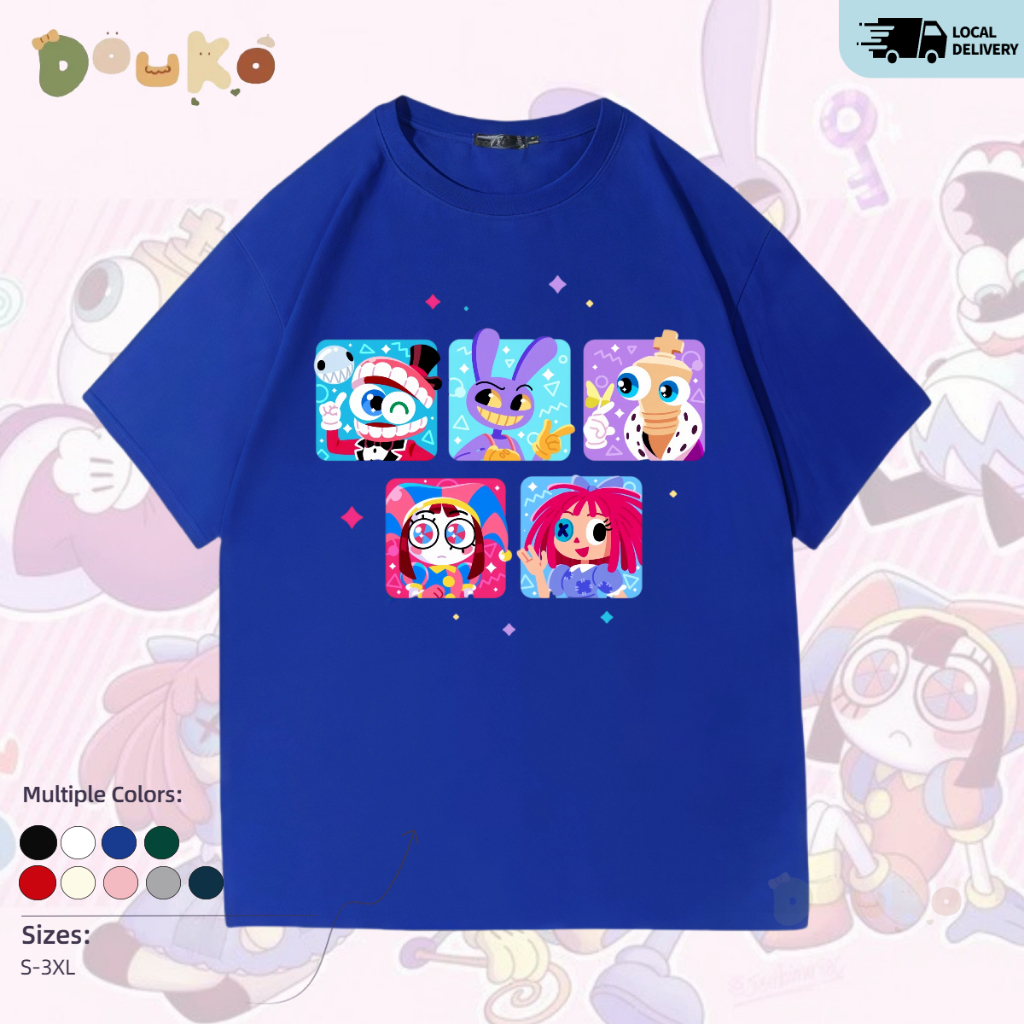 เสื้อยืดTADC พอมนี่ ดิจิตอลเซอร์คัส ผ้าฝ้าย100% คอกลม ผู้ชาย Digital Circus Cotton Summer Men T-Shir