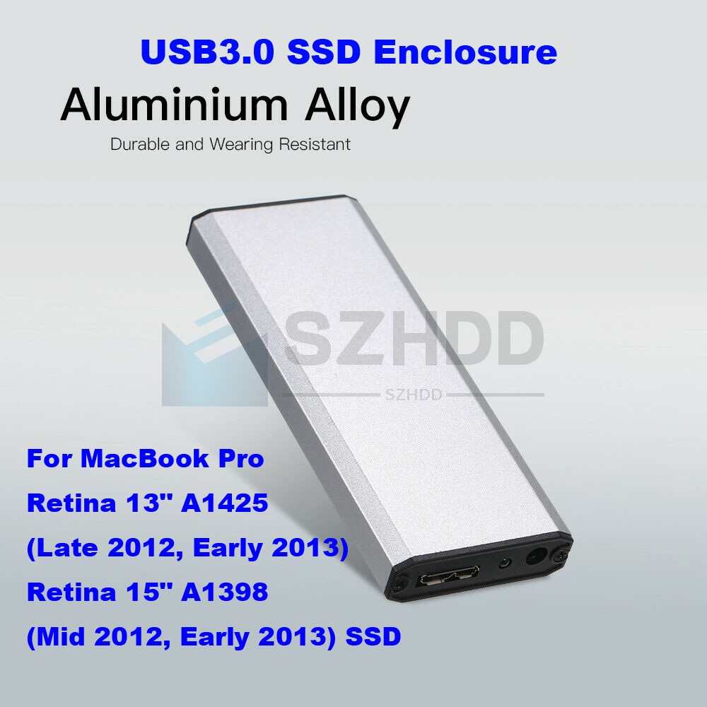 USB3.0 แบบพกพาภายนอก ssd สําหรับ 7 + 7 + 7pin macbook pro a1425 a1398