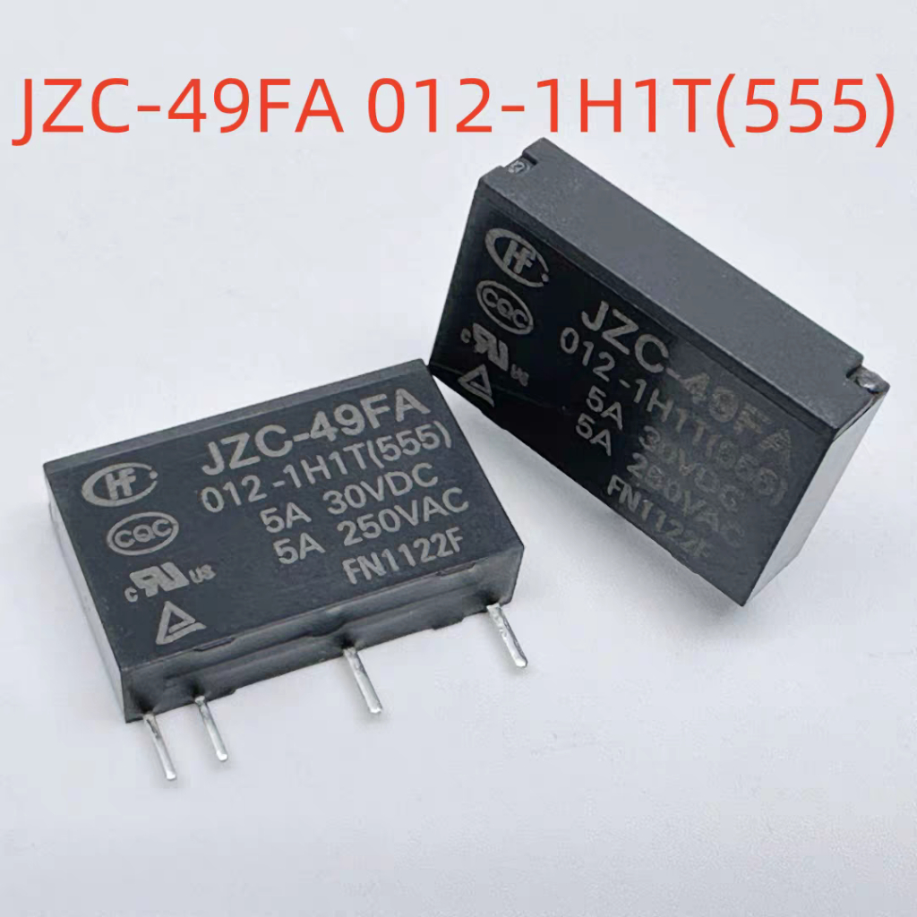 รีเลย์ JZC-49FA 012-1H1T (555) 12V 4 Pins 5A