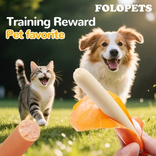 FOLOPETS ไส้กรอกสุนัขอาหารสัตว์เลี้ยงขนมขบเคี้ยวแมวสุนัขขนมขบเคี้ยวแฮมไส้กรอกการฝึกอบรมรางวัลขนมขบเคี้ยว (30 ชิ้น/ถุง)