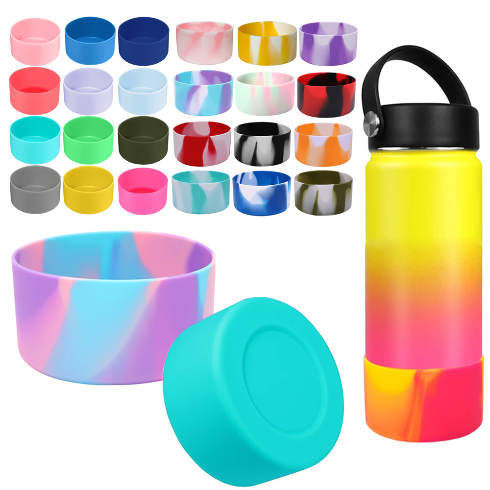 ฐานซิลิโคนป้องกัน Boot สําหรับ Aquaflask และ Hydro Flask 12oz-40oz ขวดน้ําปากกว้าง Bpa ฟรี Anti-Slip