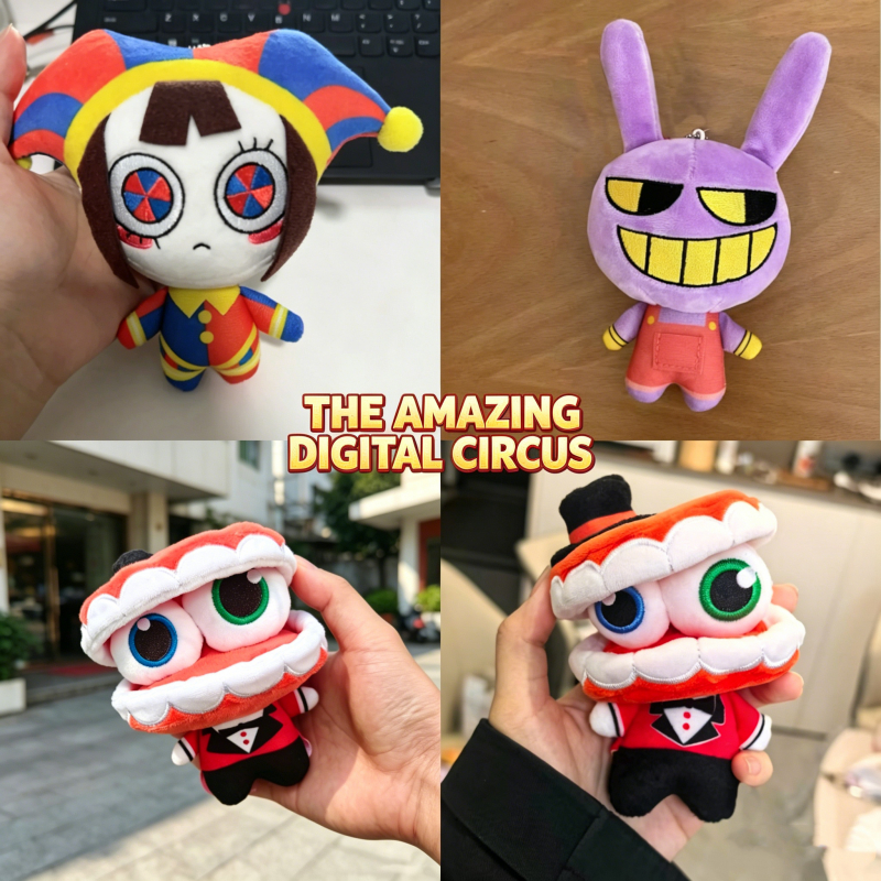 10 ซม.The Amazing Digital Circus ของเล่นตุ๊กตา Pomni จี้ตุ๊กตาของขวัญวันเกิดของขวัญคริสต์มาสตกแต่งบ้าน