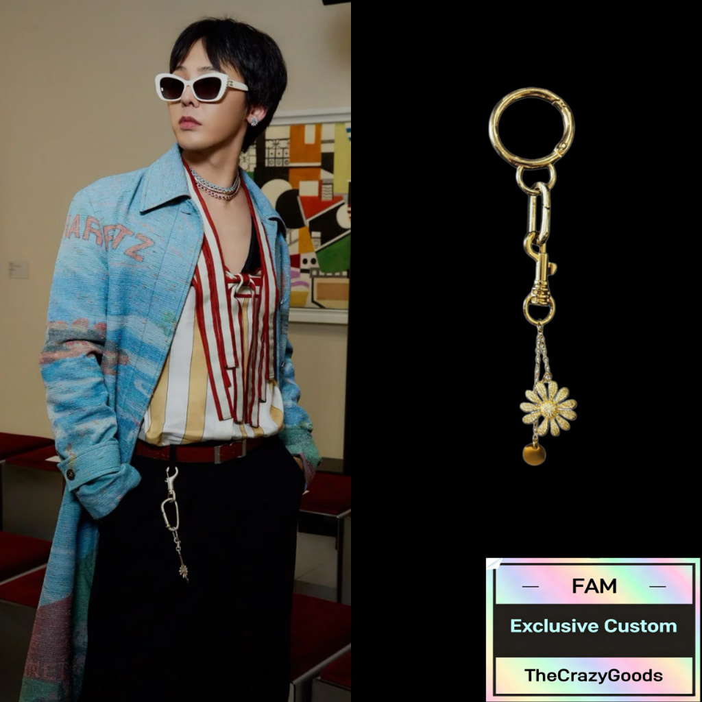 G-Dragon same style daisy keychain gd style daisy pendant พวงกุญแจเดซี่สไตล์เดียวกัน จี้เดซี่สไตล์gd