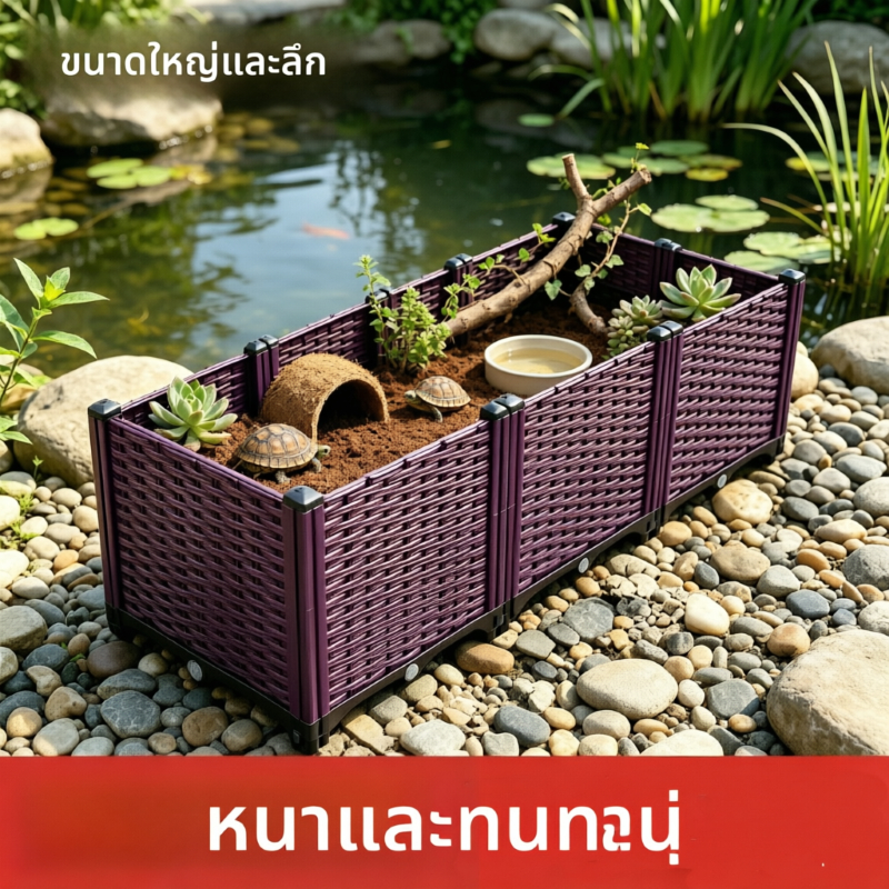 กล่องภูมิทัศน์นิเวศวิทยาในครัวเรือน, กล่องเพาะพันธุ์เต่า, ถังเต่า, กล่องเพาะพันธุ์เต่าในร่มและกลางแจ้ง, วิลล่าดวงอาทิตย์เทอเรส, ถังนิเวศวิทยาสะเทินน้ําสะเทินบก