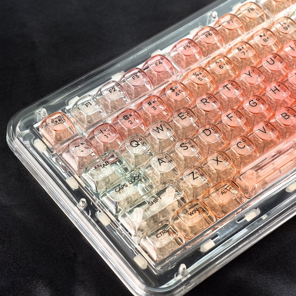 【Keycap ไทย】MAIMOOO Blazing Rhapsody Light Transmission Keycap MOA Profile 125 คีย์ PC UV Process Aula F75 F99 Ajazz AK820 Rainbow Gradient Keycaps LED โปร่งแสงปุ่มกดไทย