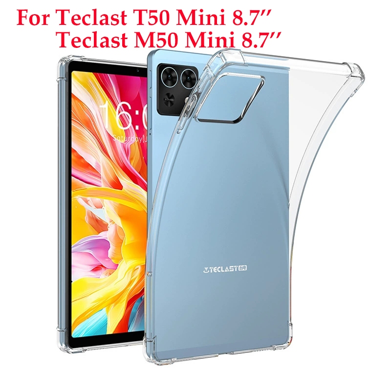 เคสแท็บเล็ตสําหรับ Teclast T50 Mini 8.7 นิ้วปลอก Teclast M50 Mini 8.7 นุ่มโปร่งใส TPU ฝาครอบเชลล์
