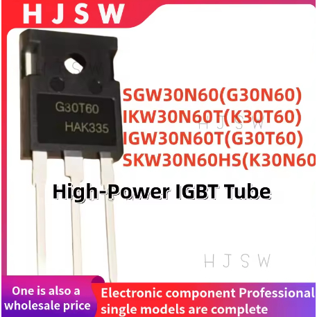 5PCS 100% ยี่ห้อใหม่และคุณภาพ SGW30N60 G30N60 IKW30N60T K30T60 IGW30N60T G30T60 SKW30N60HS K30N60 TO