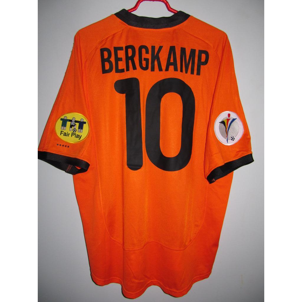 ชุดวอร์มย้อนยุคทีมชาติ 2000 HL คุณภาพสูง – Kluivert #9 เบอร์กแคมป์ #10