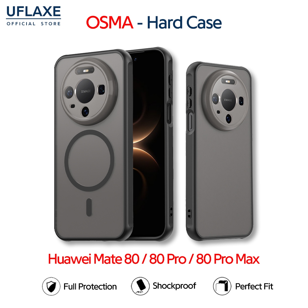 UFLAXE OSMA - เคส Huawei Mate 80 Pro / Mate 80 Pro Max - เคสแข็งกันกระแทก เคสโทรศัพท์ด้านป้องกันรอยนิ้วมือการปกป้องเต็มรูปแบบ