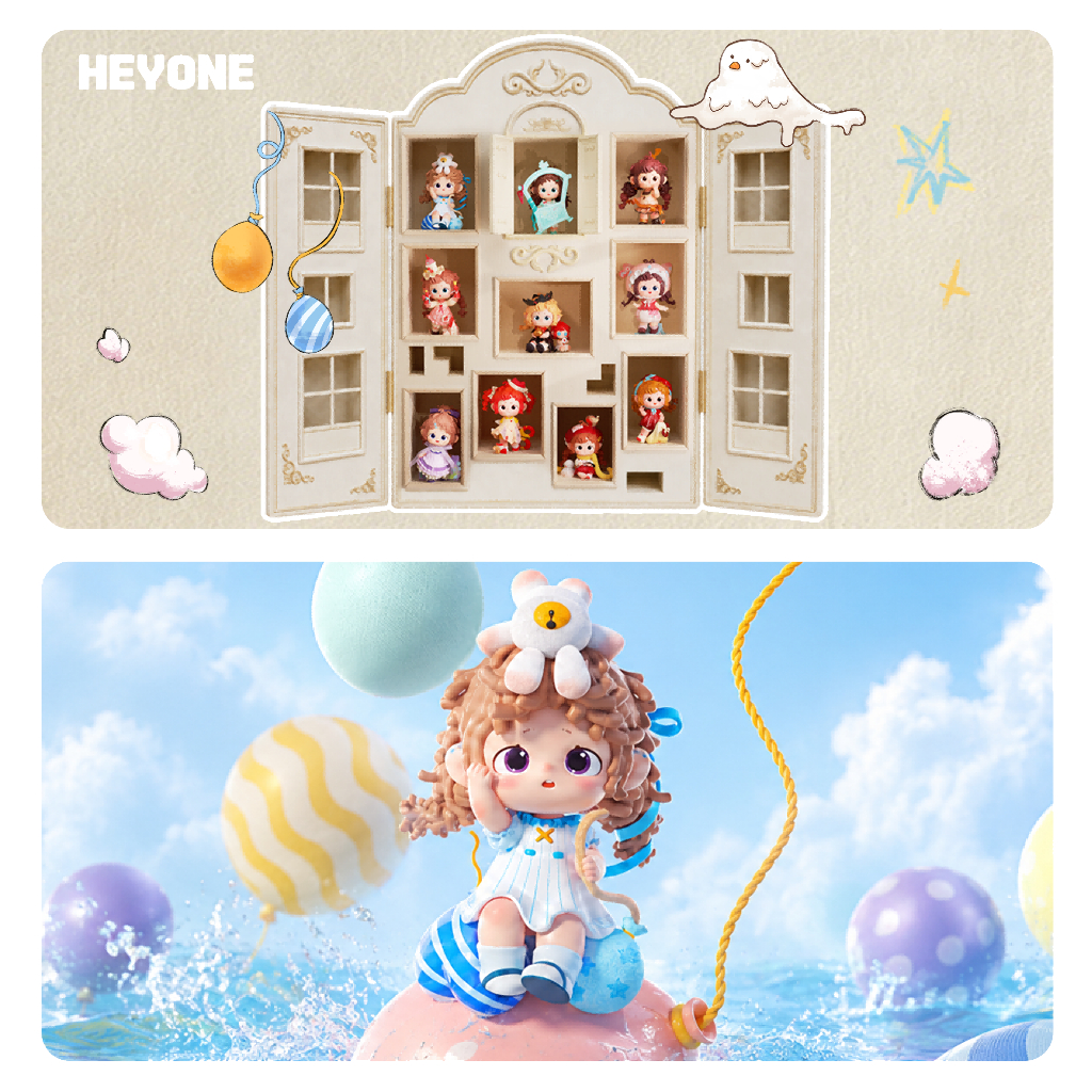 Heyone FurFur- ตู้เสื้อผ้าระหว่างโลก Series Mystery Box กล่องตาบอด Action รูปน่ารักของขวัญรับปริญญา-เต็มกล่อง