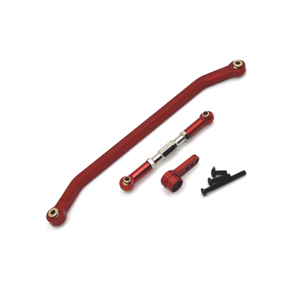 Mangniu 1/12 MN128 อะไหล่รถยนต์ Jeep Wrangler RC, การเชื่อมโยงพวงมาลัยอัพเกรดโลหะและแขนเซอร์โว
