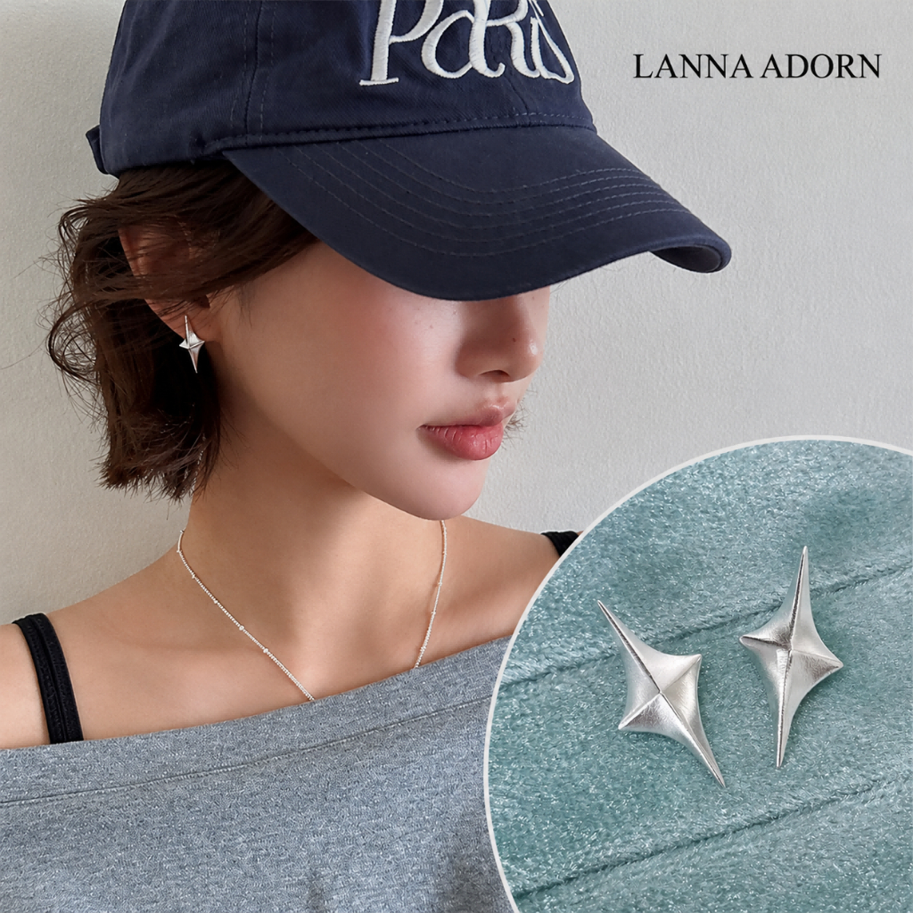 LA 💙COD🩶✨ ต่างหูดาวสี่แฉกสไตล์วินเทจนัวร์ ห้อยระย้าแบบฝรั่งเศส รุ่นผู้หญิง 925 เงินแท้ ไม่แพ้ ดีไซน์เก๋ ดูแพง ใส่ได้ทุกวัน สายหวานเท่ต้องมี Y2K แฟชั่นขายดี พร้อมส่ง💙