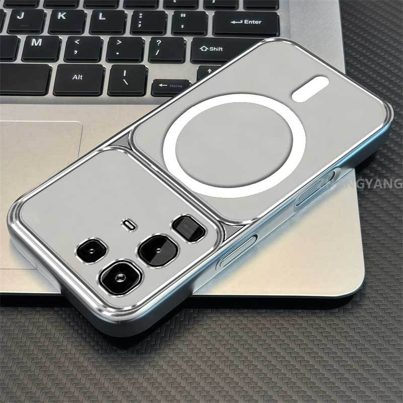 เคสสําหรับ infinix Note 50 Note 50X Note 50S Note 50 Pro Plus 5G ขั้นสูงขดลวดแม่เหล็กเคสโทรศัพท์หน้าต่างขนาดใหญ่ซิลิโคนใส anti drop โทรศัพท์ soft Case