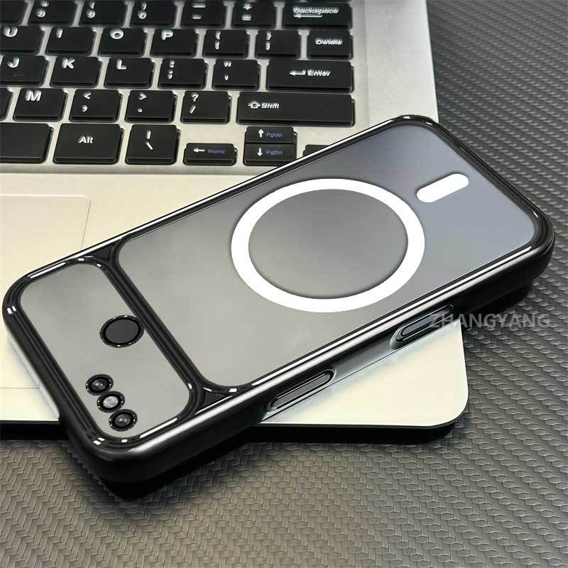 เคสสําหรับ OPPO A5S A7 A12 F9 ความงามซิลิโคนระดับไฮเอนด์เคสโทรศัพท์โปร่งใส TPU soft case ฟรีแหวนดูดแม่เหล็ก