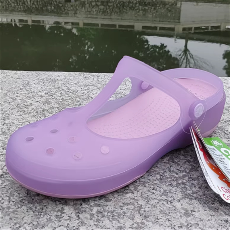 Iberia Mary Jane รองเท้าผู้หญิง Crocs รองเท้าแตะกันลื่นแฟชั่นสบาย | 202455