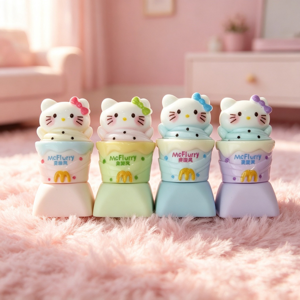 Keycap Kawaii Hello Kitty McFlurry 3D เรซิ่น ทำมือ สุดน่ารัก พิเศษ ESC Keycap