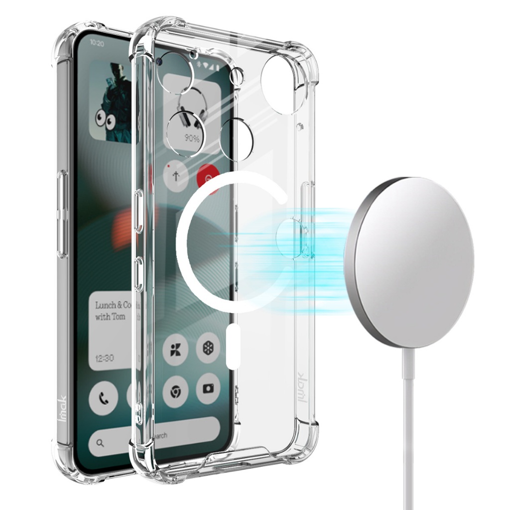Imak สําหรับ Nothing Phone 3/3a/3a Pro 5G กรณี Space Shield แม่เหล็กโปร่งใสกันกระแทกฝาหลัง