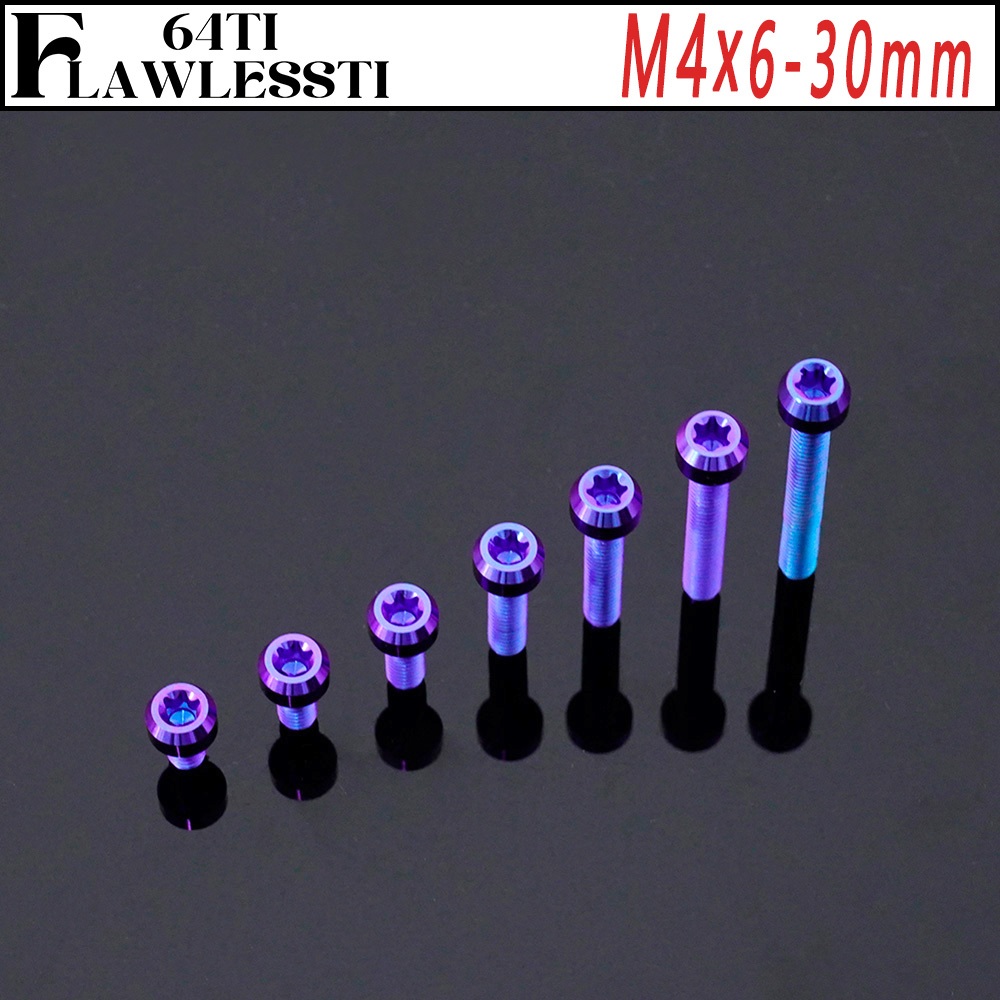 FLAWLESSTI M46-30 Gr5 Titanium Bolt ABS Sensor Disc Bolt เบรค Fluid Cap Bolt สําหรับ Forza 350 Giorn