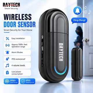 Daytech Door Alarm Window Sensor for Home Security Kids Safety, Door Open Alarm Contact 120 dB Alert with 5 Feature Modes Burglar Anti-Theft for Child Safety/Home/Office/DA08