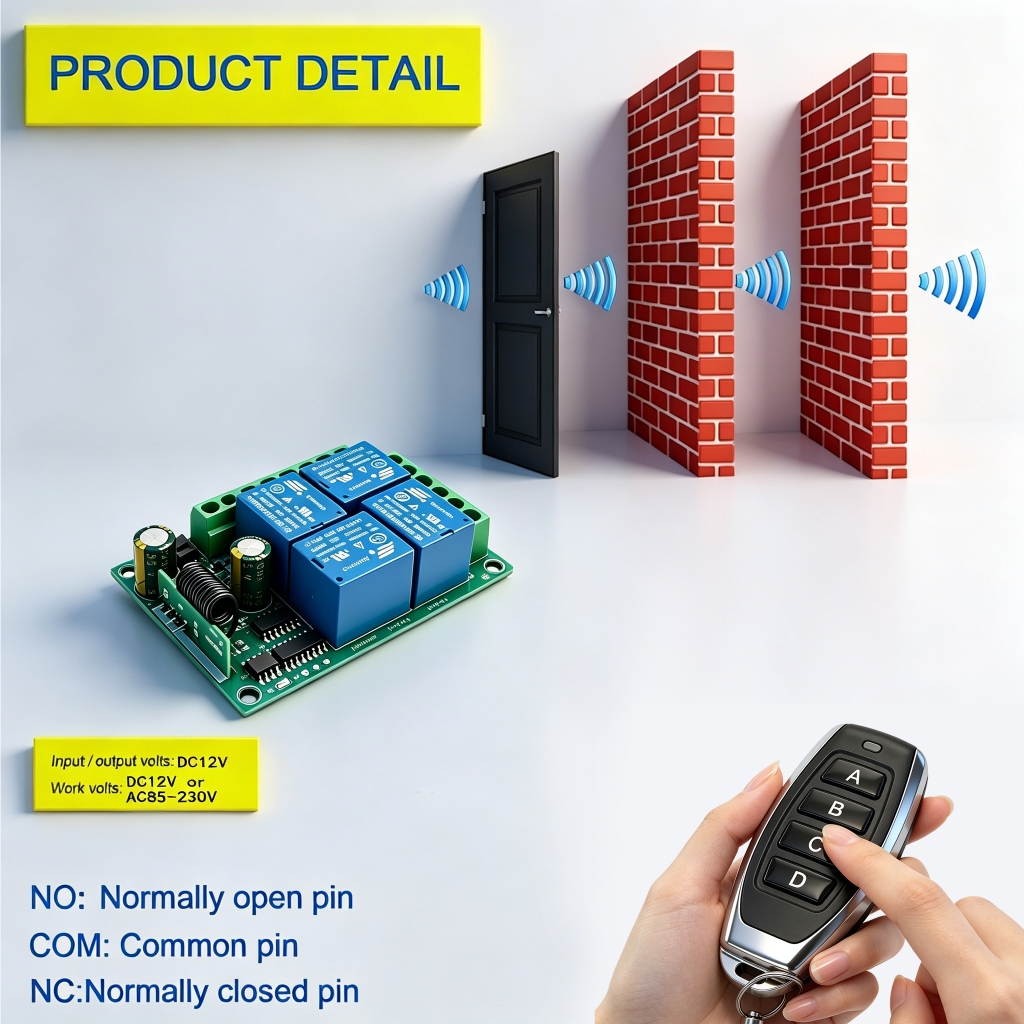 สวิตช์รีเลย์ระยะไกลไร้สาย 433MHz รูปที่ 3
