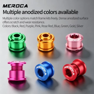 MEROCA SCN01 อลูมิเนียมที่มีสีสัน Chainring Bolts แหวนเดี่ยว Fasteners การปรับเปลี่ยนฮาร์ดแวร์สําหรับแผนที่และจักรยานพับ