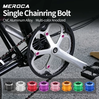 MEROCA SCN01 อลูมิเนียมที่มีสีสัน Chainring Bolts แหวนเดี่ยว Fasteners การปรับเปลี่ยนฮาร์ดแวร์สําหรับแผนที่และจักรยานพับ
