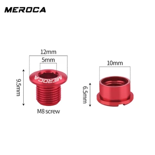 MEROCA SCN01 อลูมิเนียมที่มีสีสัน Chainring Bolts แหวนเดี่ยว Fasteners การปรับเปลี่ยนฮาร์ดแวร์สําหรับแผนที่และจักรยานพับ