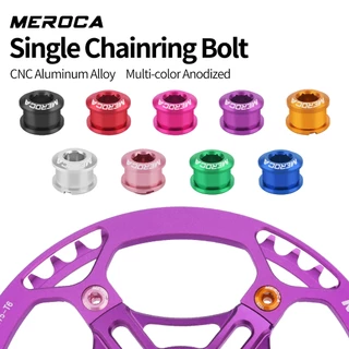 MEROCA SCN01 อลูมิเนียมที่มีสีสัน Chainring Bolts แหวนเดี่ยว Fasteners การปรับเปลี่ยนฮาร์ดแวร์สําหรับแผนที่และจักรยานพับ