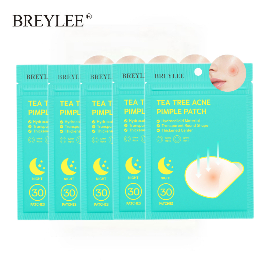 Breylee แผ่นแปะรักษาสิว ดูดสิวเสี้ยน ใช้ตอนกลางคืน (5 ชิ้น)