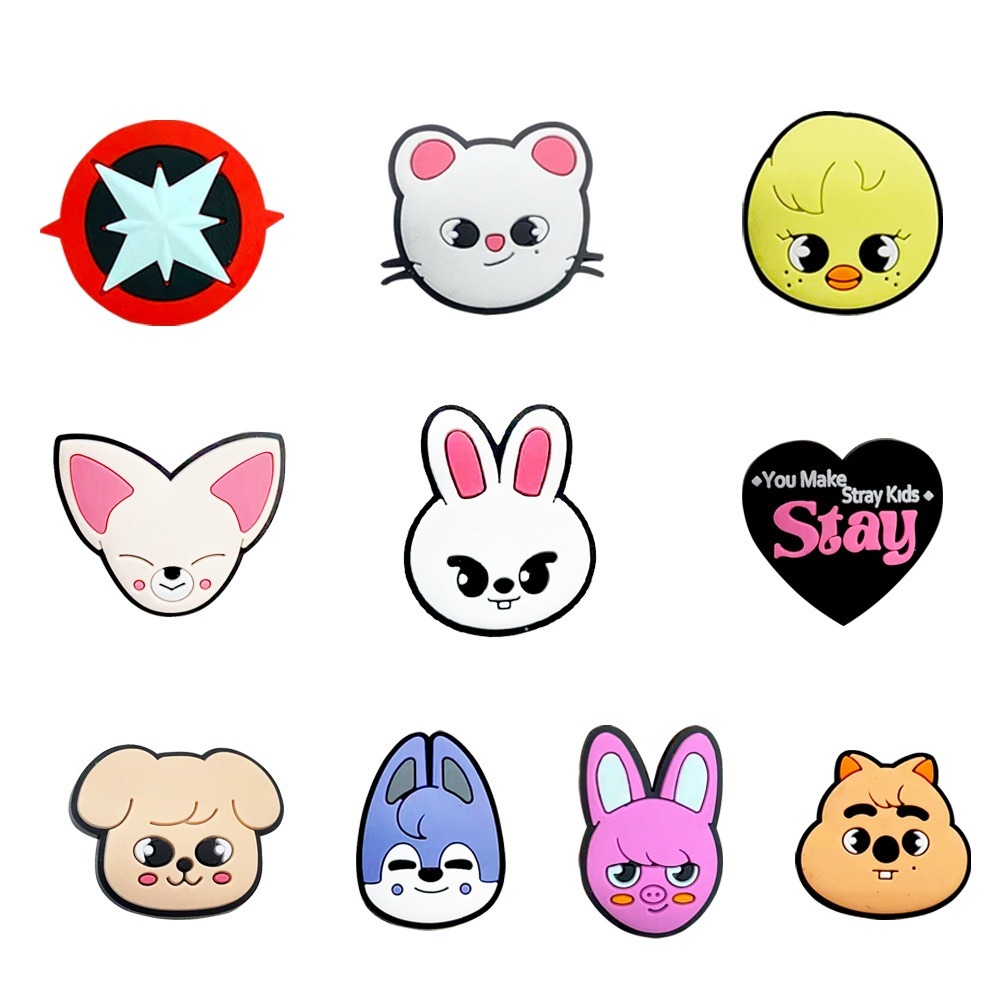 1 ชิ้นเกาหลี Boy Idol Band รองเท้า Charms รองเท้าแตะจี้ปุ่ม Clog Pins ของขวัญสําหรับแฟน