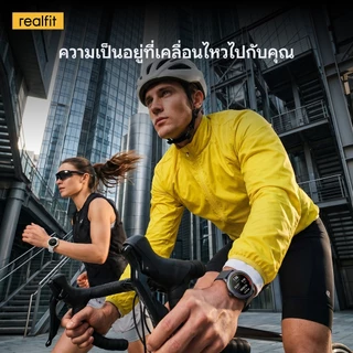 [Strava] Realfit Smart Watch ดีไซน์มินิมอล AMOLED 1.43 นิ้ว โทรผ่านบลูทูธ เปลี่ยนหน้าปัด 100+ แบบ แบต 14 วัน
