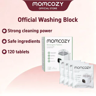 บล็อกซักผ้าอย่างเป็นทางการของ Momcozy KleanPal Pro เครื่องซักผ้าขวดนม, เม็ดผงซักฟอก 120 เม็ด