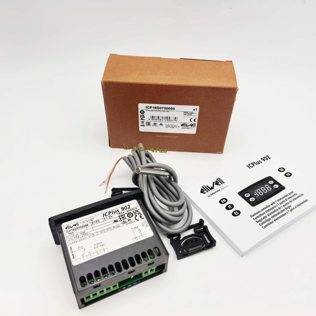 Eliwell elixiwell IC901 เครื่องควบคุมอุณหภูมิอิเล็กทรอนิกส์เครื่องน้ําเย็น Thermostat ICplus902 ทดแทน