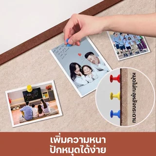 บอร์ด felt 80*120 ซม. พรีเมี่ยม ขนาดใหญ่ กระดานบันทึก กระดานตกแต่งผนังบ้าน ติดตั้งง่าย