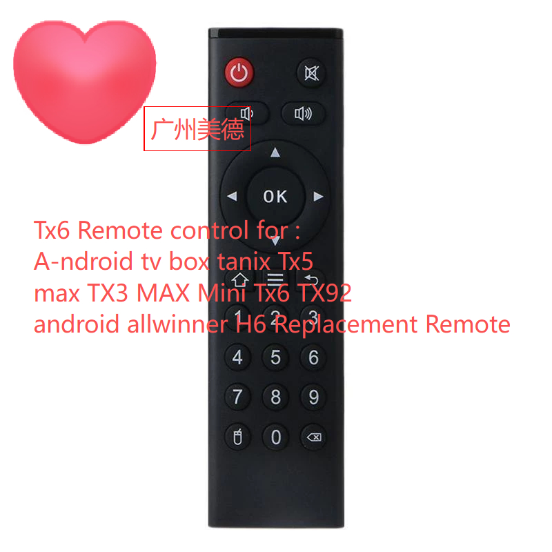 Tx6 รีโมทคอนโทรลสําหรับ A-ndroid กล่องทีวี tanix Tx5 max TX3 MAX Mini Tx6 TX92 android allwinner H6 