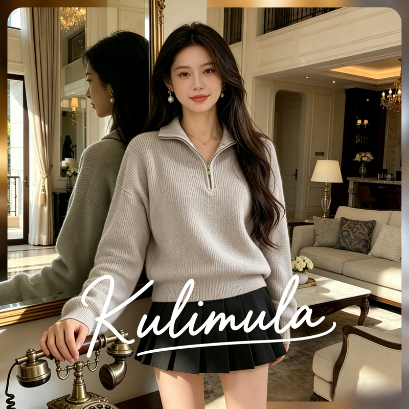 KULIMULA Frankie sweater สเวตเตอร์ไหมพรม หลวมสบาย