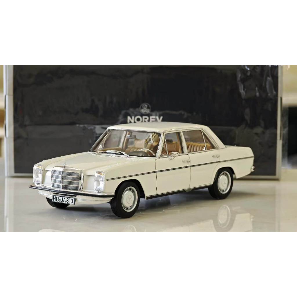 NOREV 1/18 Benz 200 สีขาว W114 200D โมเดลรถอัลลอย