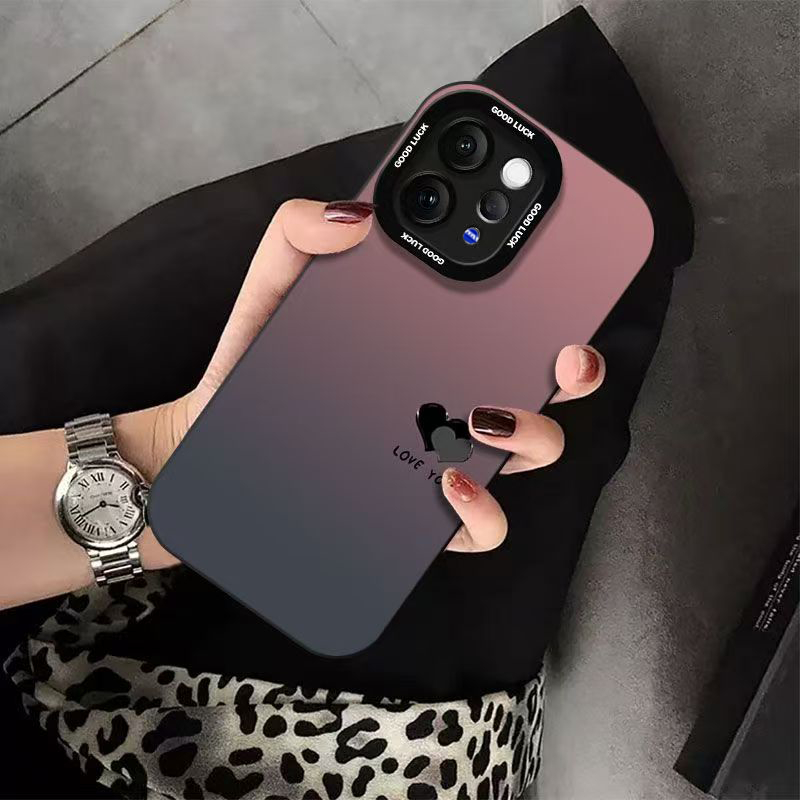 เคส Vivo V70 เคส เคสลายไล่เฉดหัวใจกันกระแทก พร้อมที่ป้องกันกล้อง สายคล้องมือถือหนัง ซิลิโคนด้านนุ่ม ป้องกันลายนิ้วมือ สำหรับเด็กผู้ชาย ผู้ชาย นักเรียน