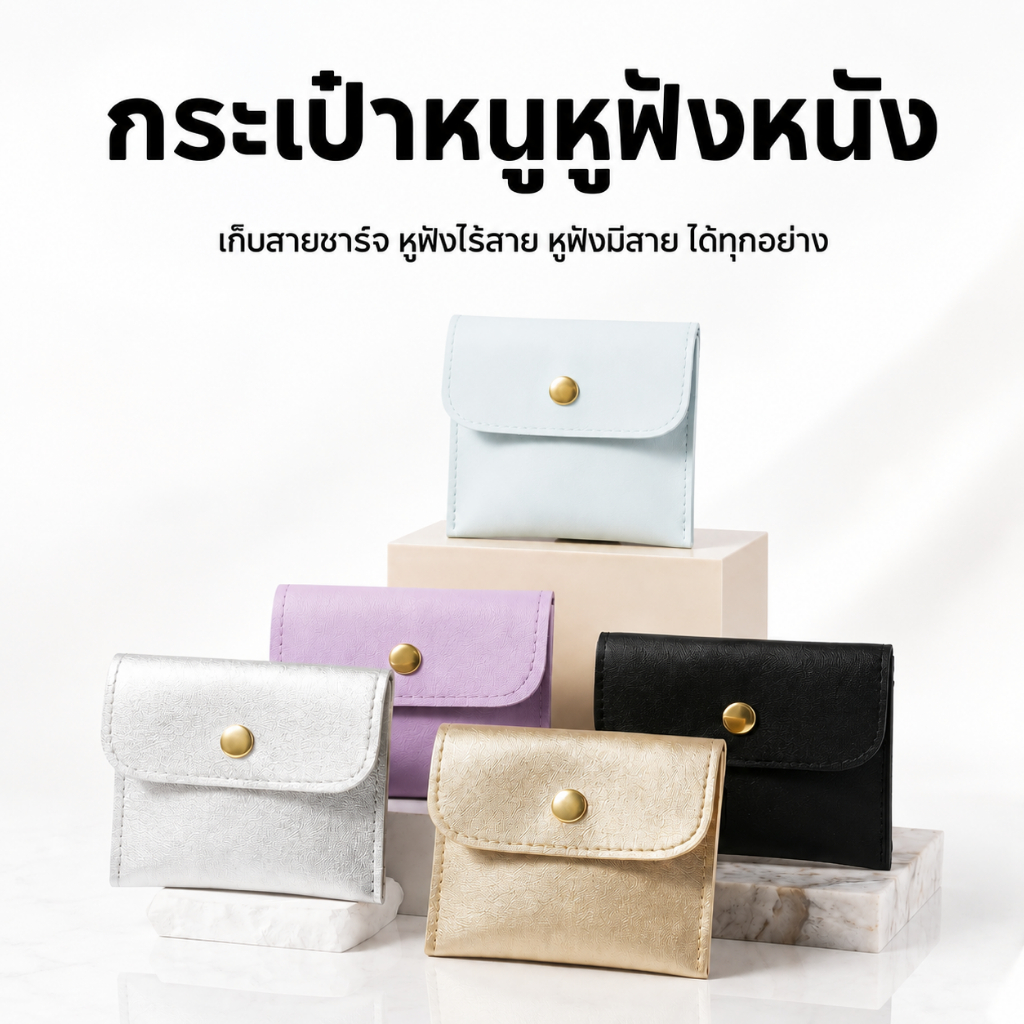 [สีสุ่ม] กระเป๋าเก็บหูฟังสายเคเบิลข้อมูลปิดอัตโนมัติกระเป๋าหูฟังสายชาร์จพอร์ตดิสก์ ยู แบบพกพามินิดิจิตอลกระเป๋ากรณีป้อง
