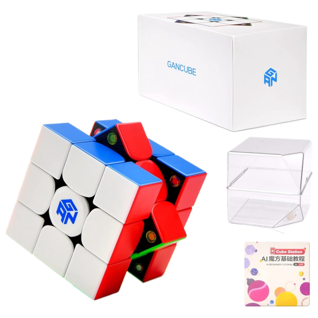 356 M แม่เหล็ก GAN 3x3x3 Speed Cube, Smooth & Fast, ของเล่นปริศนาไร้สติกเกอร์สําหรับ เด็ก, ผู้ใหญ่, 