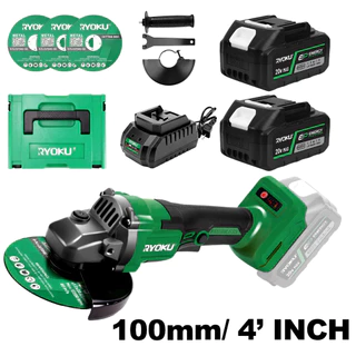RYOKU เครื่องเจียระไนไร้สาย 20V อเนกประสงค์ พร้อมแบตเตอรี่ 2 ก้อน