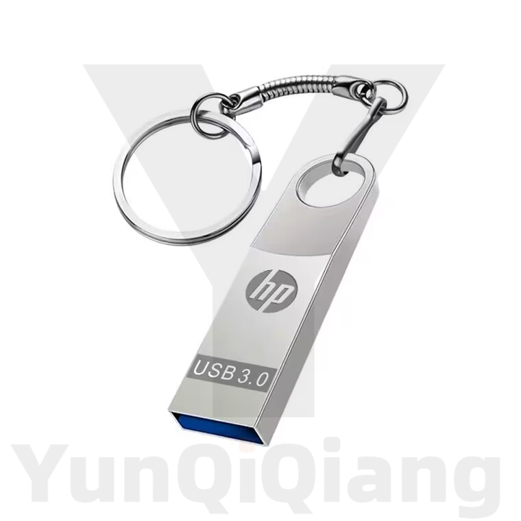 โลหะ HP แขวนแหวนความเร็วสูง Mini แฟลชไดรฟ์ Pendrive 1GB 2GB 4GB 8GB 16GB 32GB 64GB 128GB 2TB USB 3.0 แฟลชไดรฟ์กันน้ํา USB แฟลชไดรฟ์พร้อมแหวนแขวน
