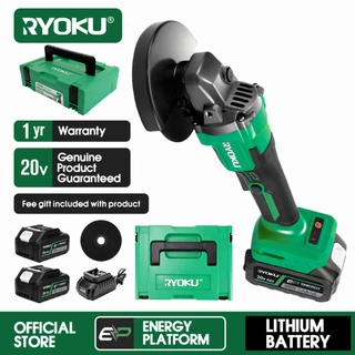 RYOKU เครื่องเจียระไนไร้สาย 20V อเนกประสงค์ พร้อมแบตเตอรี่ 2 ก้อน