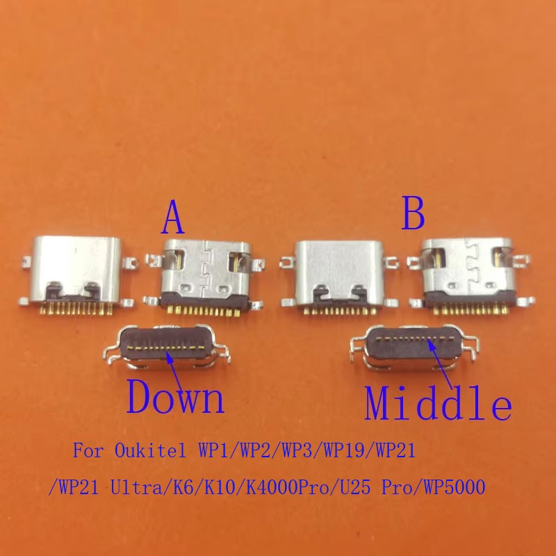 10-50Pcs USB Connector Plug สําหรับ Oukitel K4000 Pro U25 K10 WP5000 WP19 WP21 Ultra K6 WP3 WP2 WP1 