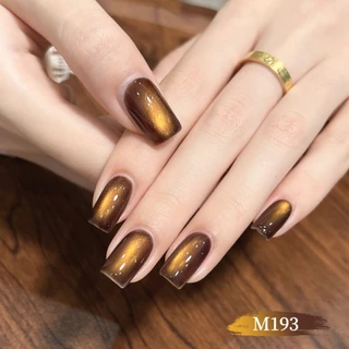 XEIJAYI 10ml-Golden Brown Cat Eye Gel Nail Polish ส่องแสงยาวนานเหมาะสําหรับร้านทําเล็บและใช้ในบ้าน
