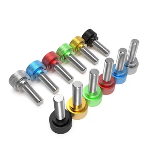 Colourful Knurled Thumbscrew M3 อลูมิเนียม knurled หัวเกลียวสแตนเลส Hand Firming Thumb Screw Bolt