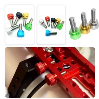 Colourful Knurled Thumbscrew M3 อลูมิเนียม knurled หัวเกลียวสแตนเลส Hand Firming Thumb Screw Bolt