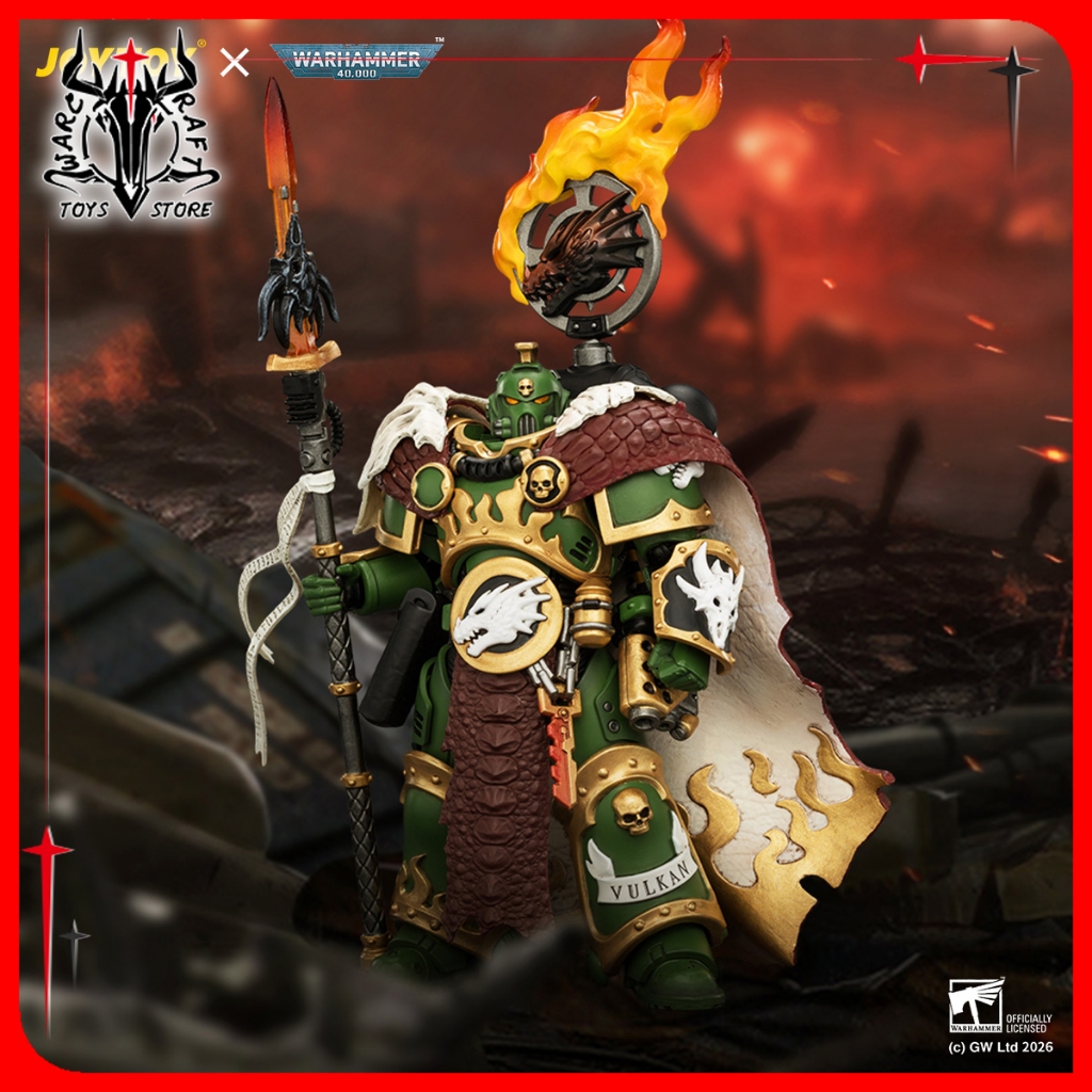 [2026.8]JOYTOY WARHAMMER 40K Salamanders Vulkan Hestan, Forgefather 1:18 Action Figure