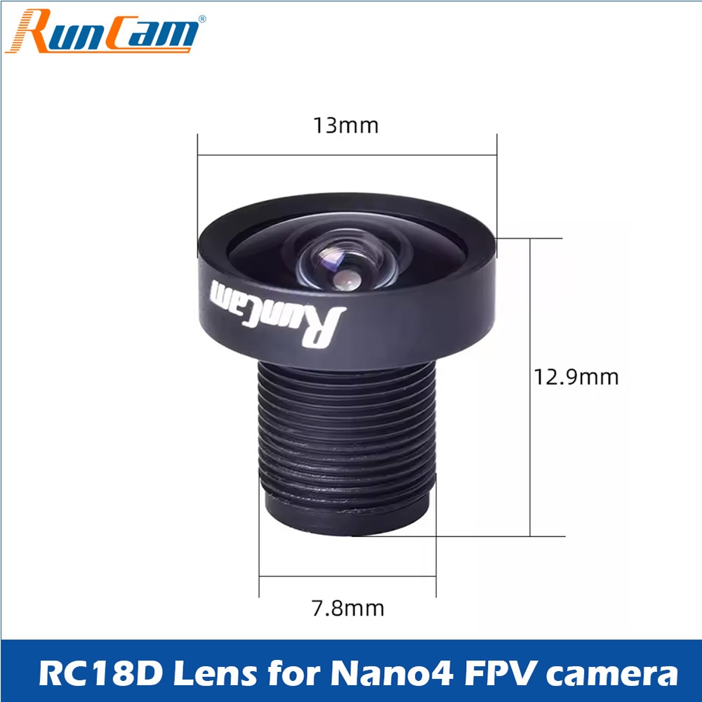 RunCam RC18D เลนส์สําหรับ Racer Nano4 FPV กล้อง RC FPV Racing Drone อะไหล่