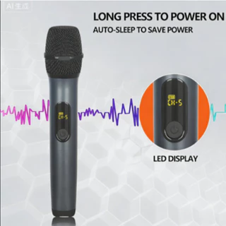 ไมค์ไร้สายถือมือ ระดับโปร ชาร์จ USB ได้ พร้อมสายต่อ 6.5 มม. ใช้กับลำโพงได้ทุกที่